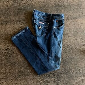 Hudson Jeans Double Front Button Slight Flare Leg Button Back Pockets Size 27